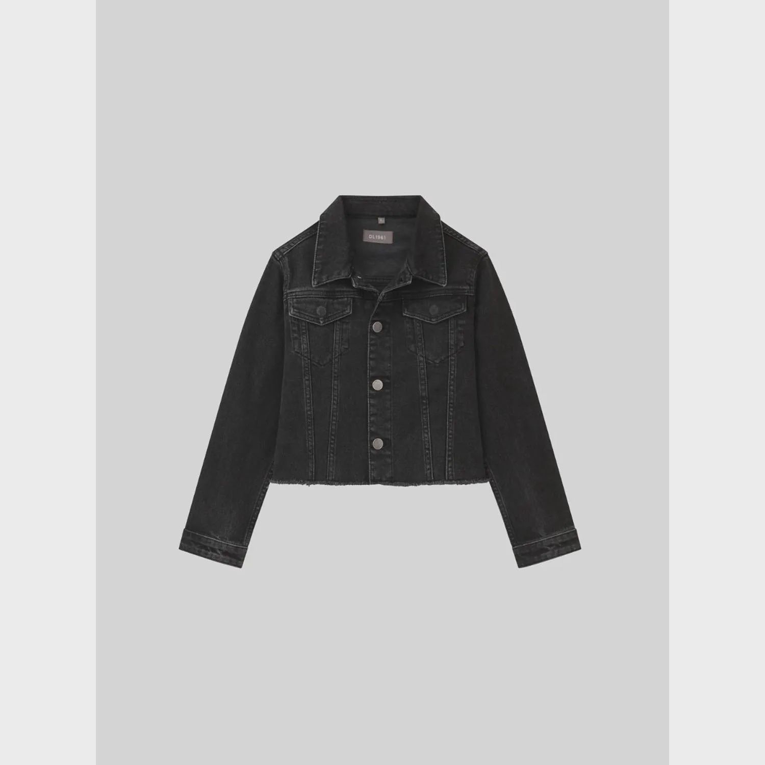 DENIM JACKET BLACK MANNING TG-ECLIPSE RAGGED EDGE / 26885