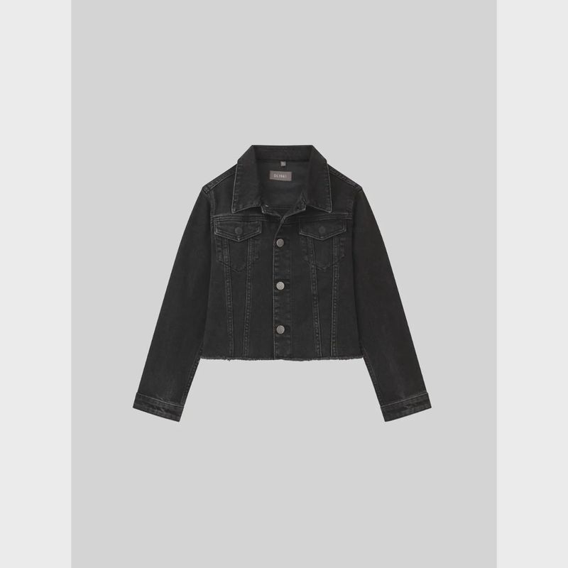 DENIM JACKET BLACK MANNING TG-ECLIPSE RAGGED EDGE / 26885