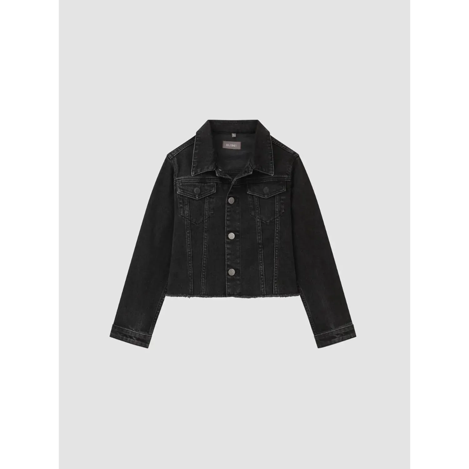 DENIM JACKET BLACK MANNING TG-ECLIPSE RAGGED EDGE / 26885