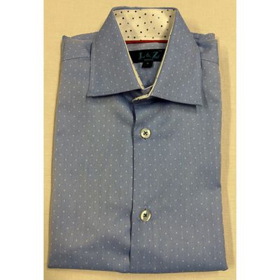 SHIRT BLUE DOT PATTERN / 5902