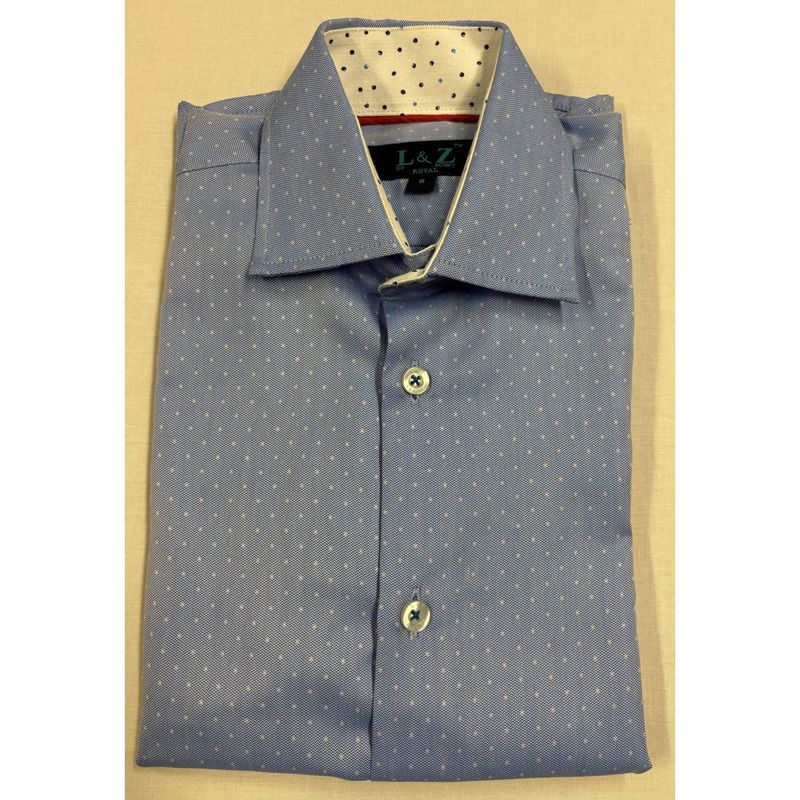 SHIRT BLUE DOT PATTERN / 5902