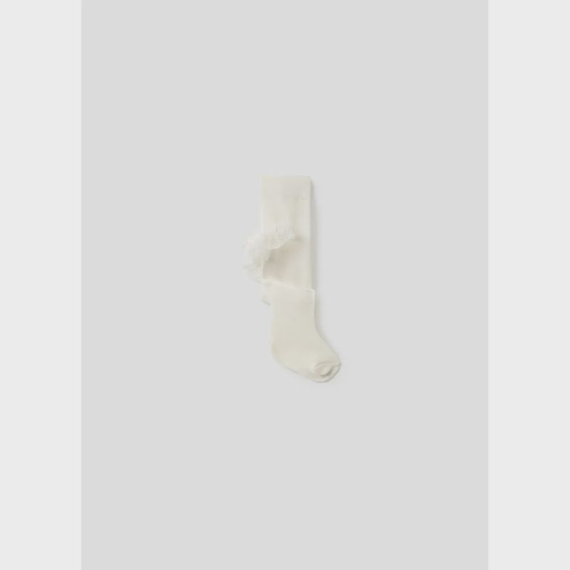 RUFFLED PANYHOSE OFF WHITE / 9584-011