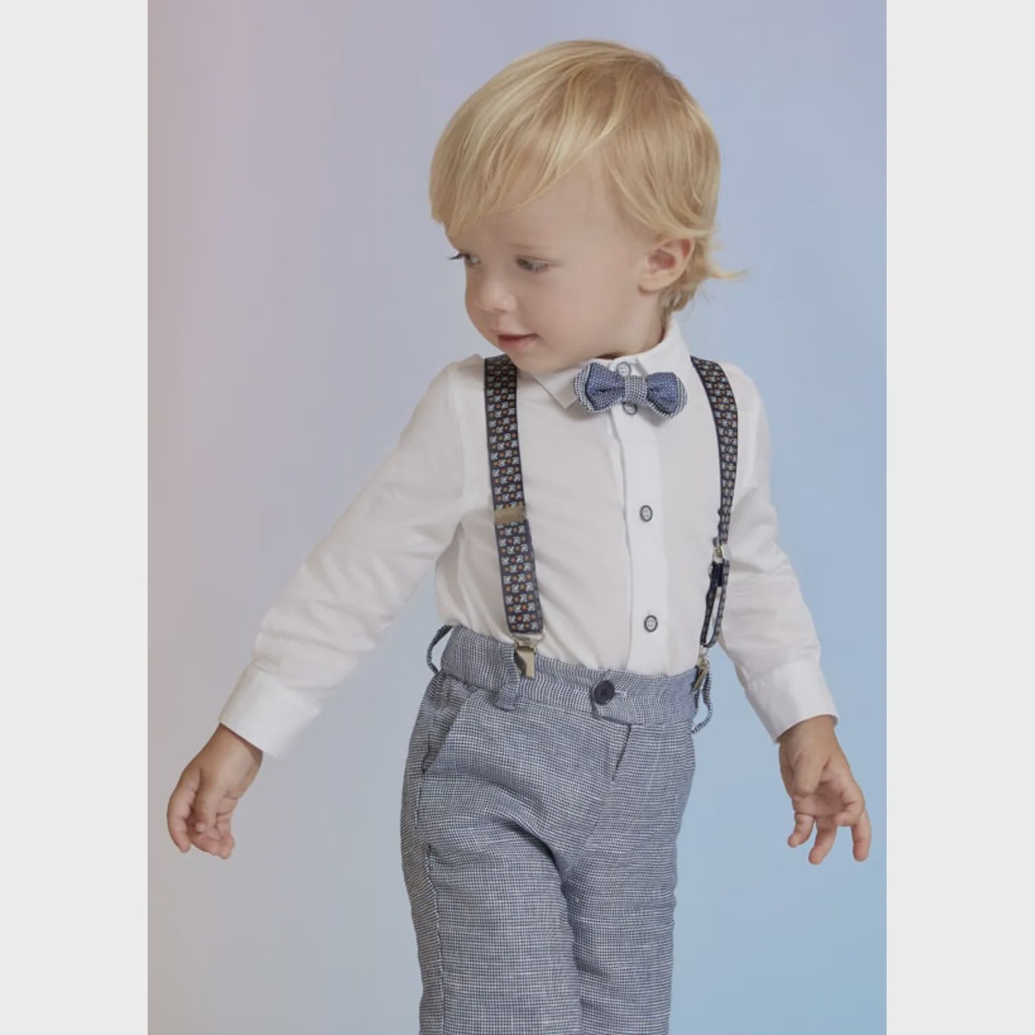 SUSPENDER NAVY BABY AL LOGO PRINT / 5445-039