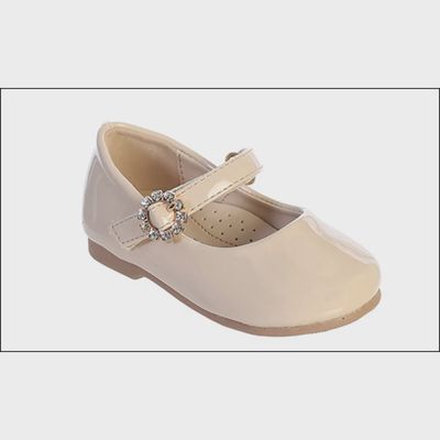 PALE PINK NUDE BABY RHINESTONE TRIM / TTS141-SHOE