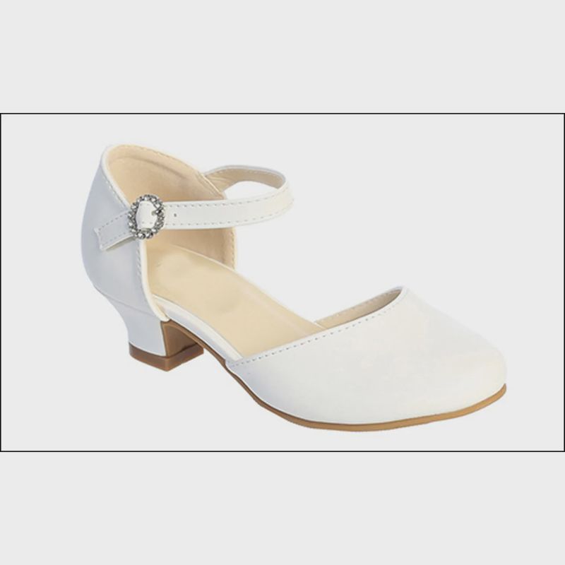 WHITE SMALL HEEL / TTS150-SHOE