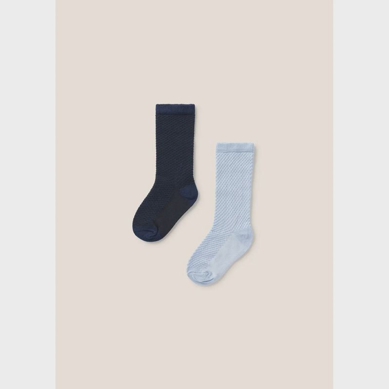 2PACK SOCKS NAVY & BLUE KNEEHIGH / 10395-008