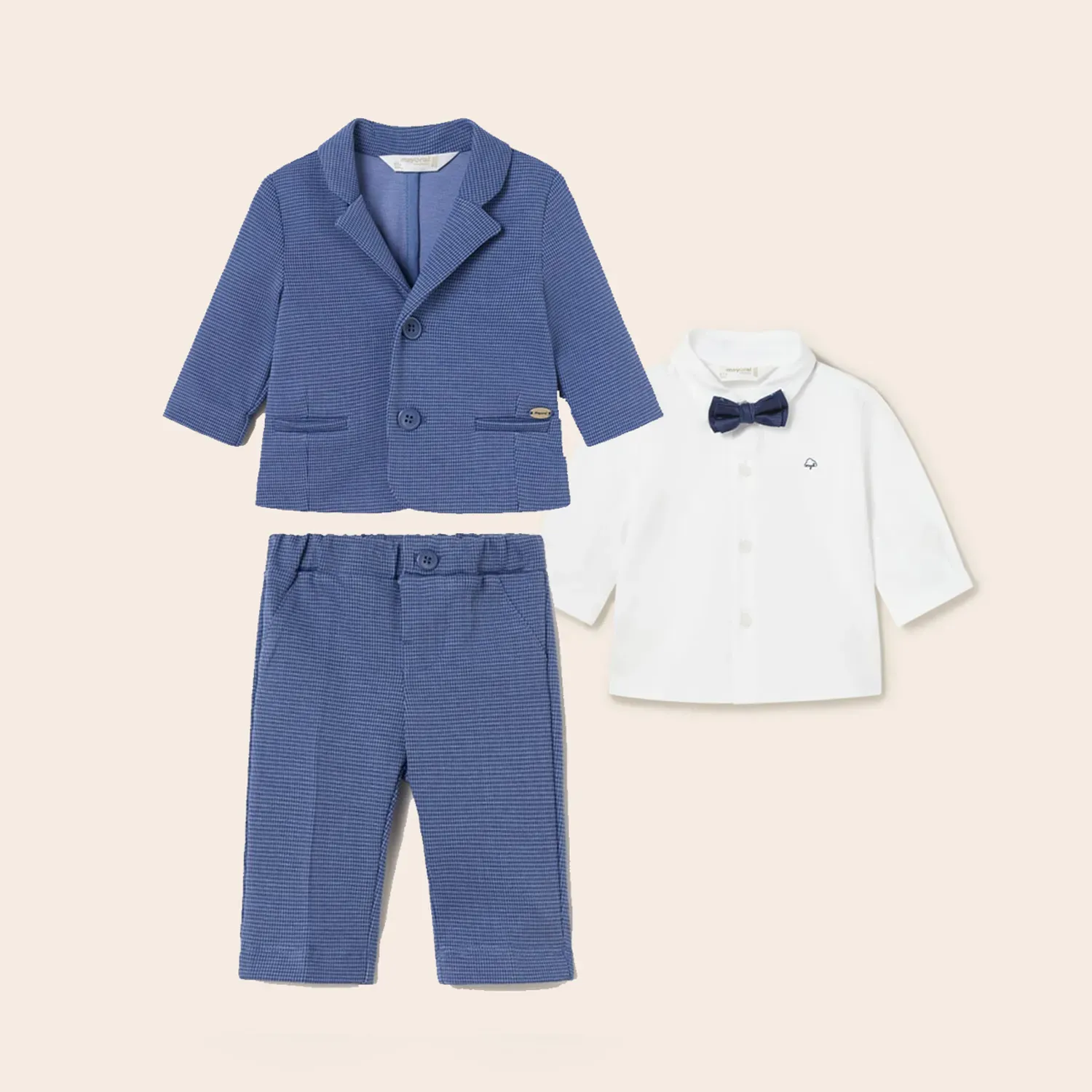 BLUE JACKET & PANT WHITE SHIRT & BOWTIE / 1402-1190-1511-87