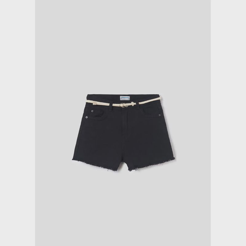 SHORT & BELT BLACK TWILL BASIC / 275-091