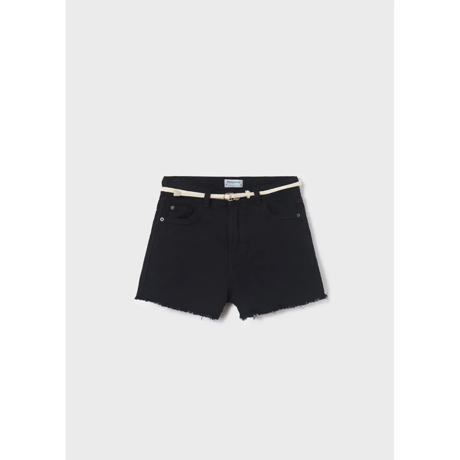 SHORT & BELT BLACK TWILL BASIC / 275-091 SHORT & BELT BLACK TWILL BASIC / 275-091