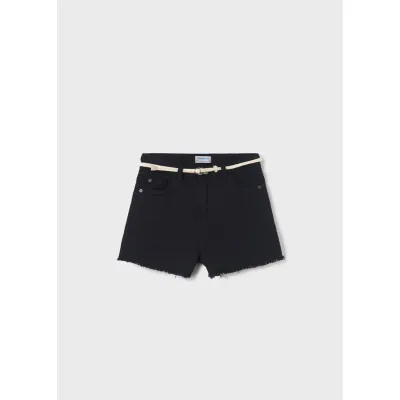 SHORT & BELT BLACK TWILL BASIC / 275-091 SHORT & BELT BLACK TWILL BASIC / 275-091