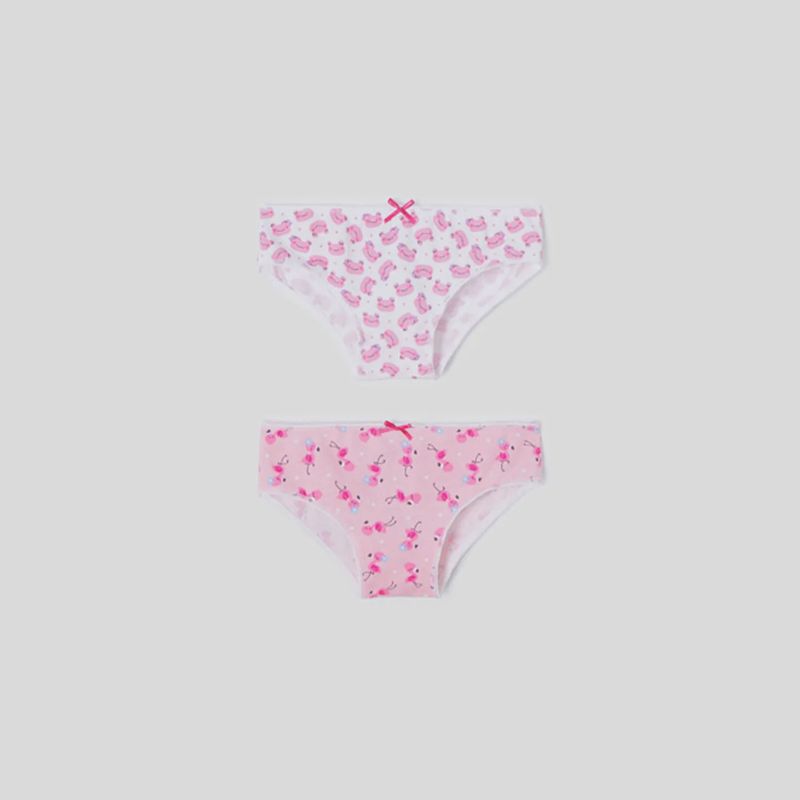 2PACK UNDERWEAR PINK OR WHITE PRINTED / 10219