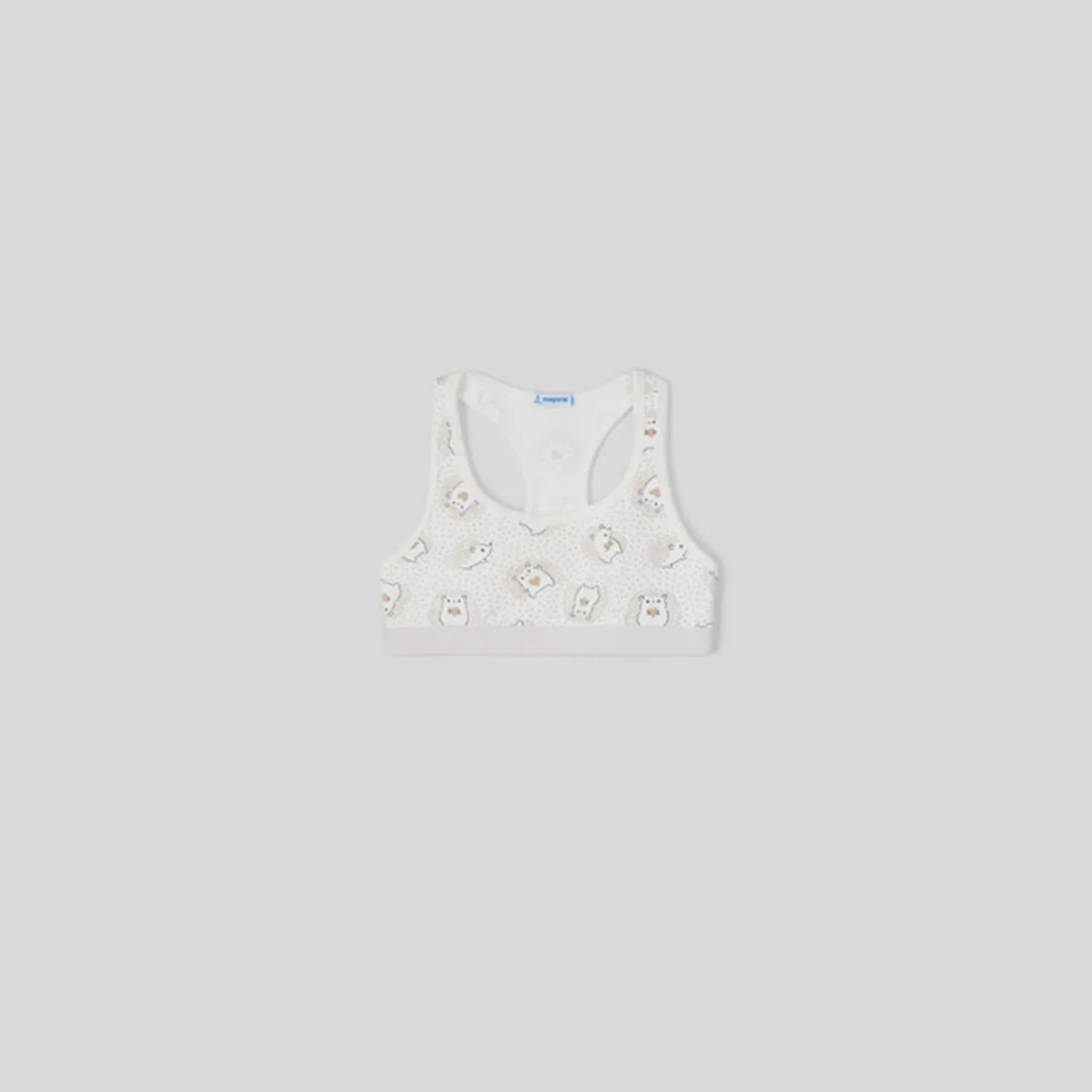 TRAINING BRA CREAM GOLD PRINT / 10300