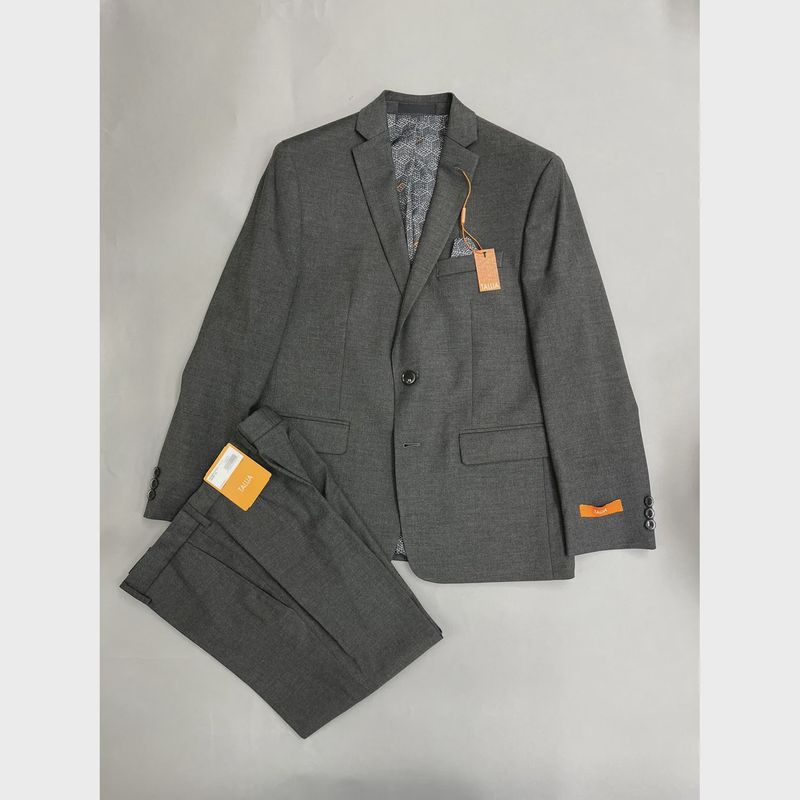 FORMAL 2 PC SUIT CHARCOAL HUSKY FIT / HVON1ORYH011