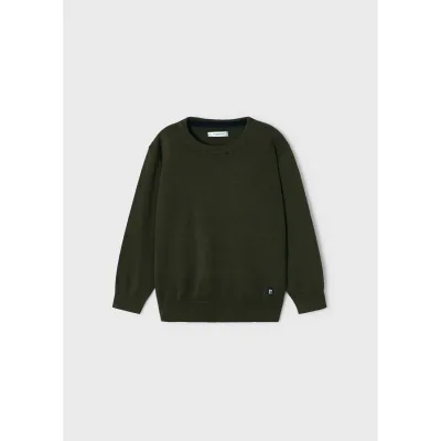 SWEATER DARK GREEN KNIT / 323-075