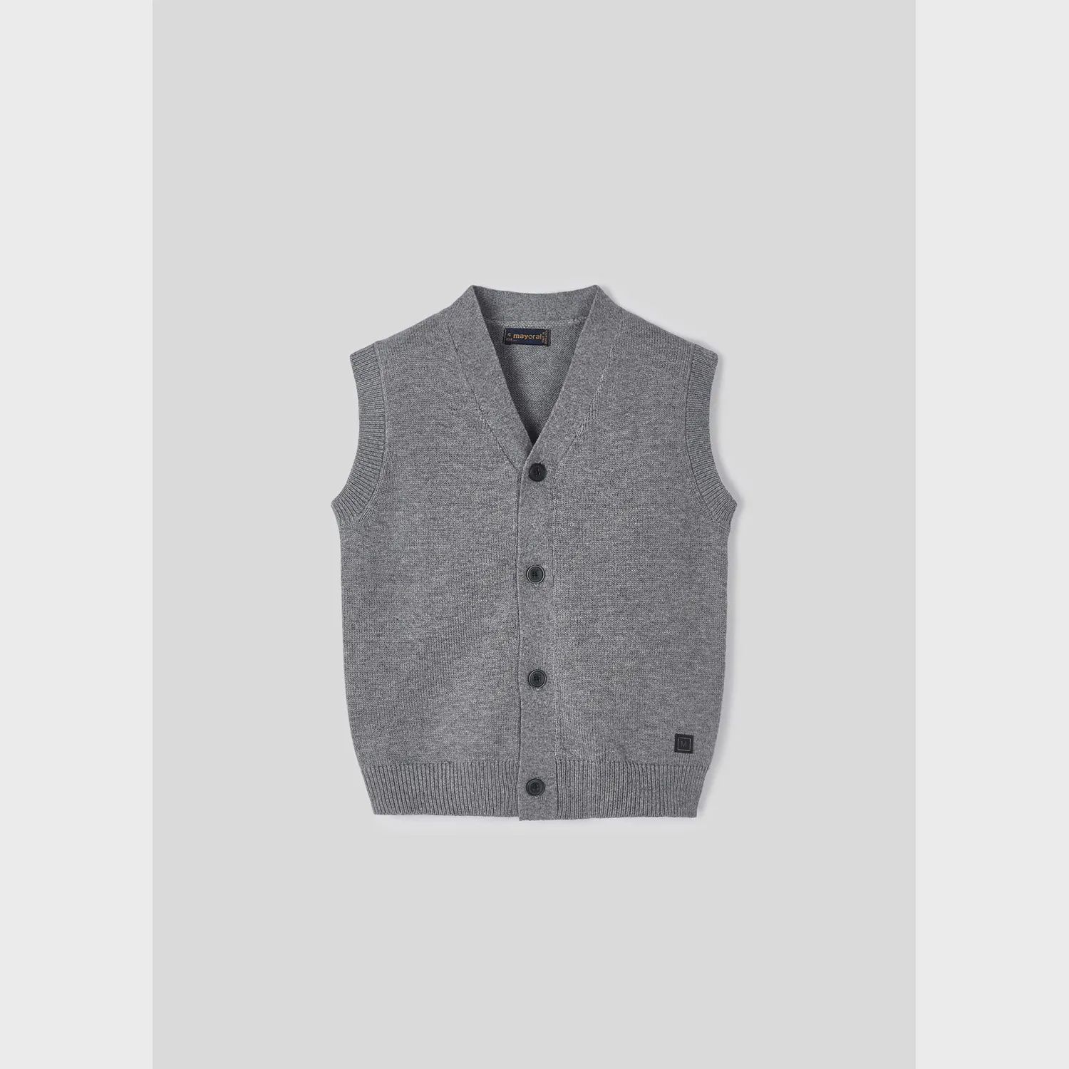 KNIT VEST GREY / 4327-078
