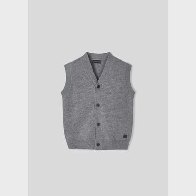 KNIT VEST GREY / 4327-078
