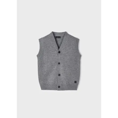 KNIT VEST GREY / 4327-078