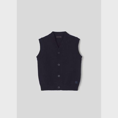 KNIT VEST NAVY / 4327-079