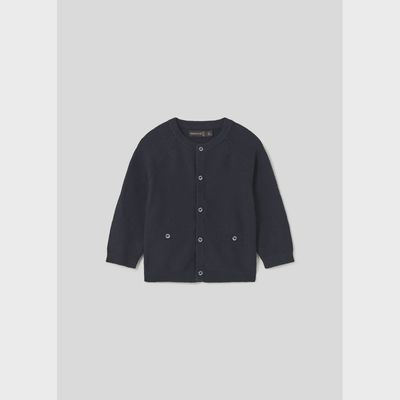 KNIT CARDIGAN NAVY DRESSY / 2324-090