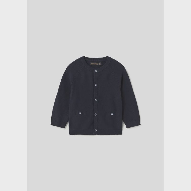 KNIT CARDIGAN NAVY DRESSY / 2324-090