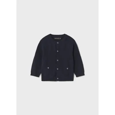 KNIT CARDIGAN NAVY DRESSY / 2324-090