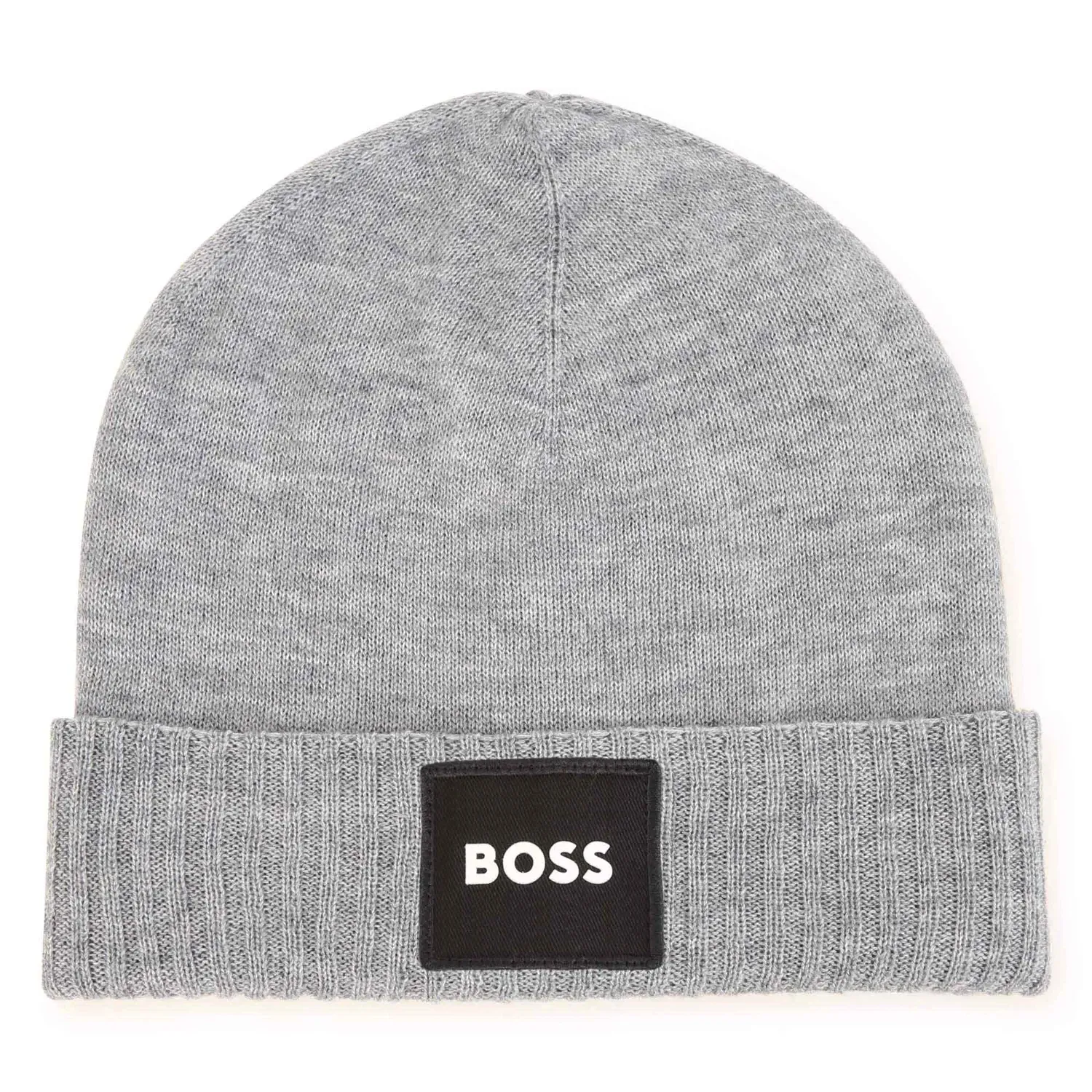 PULL ON HAT GREY NAVY LOGO PATCH / J21283-A32
