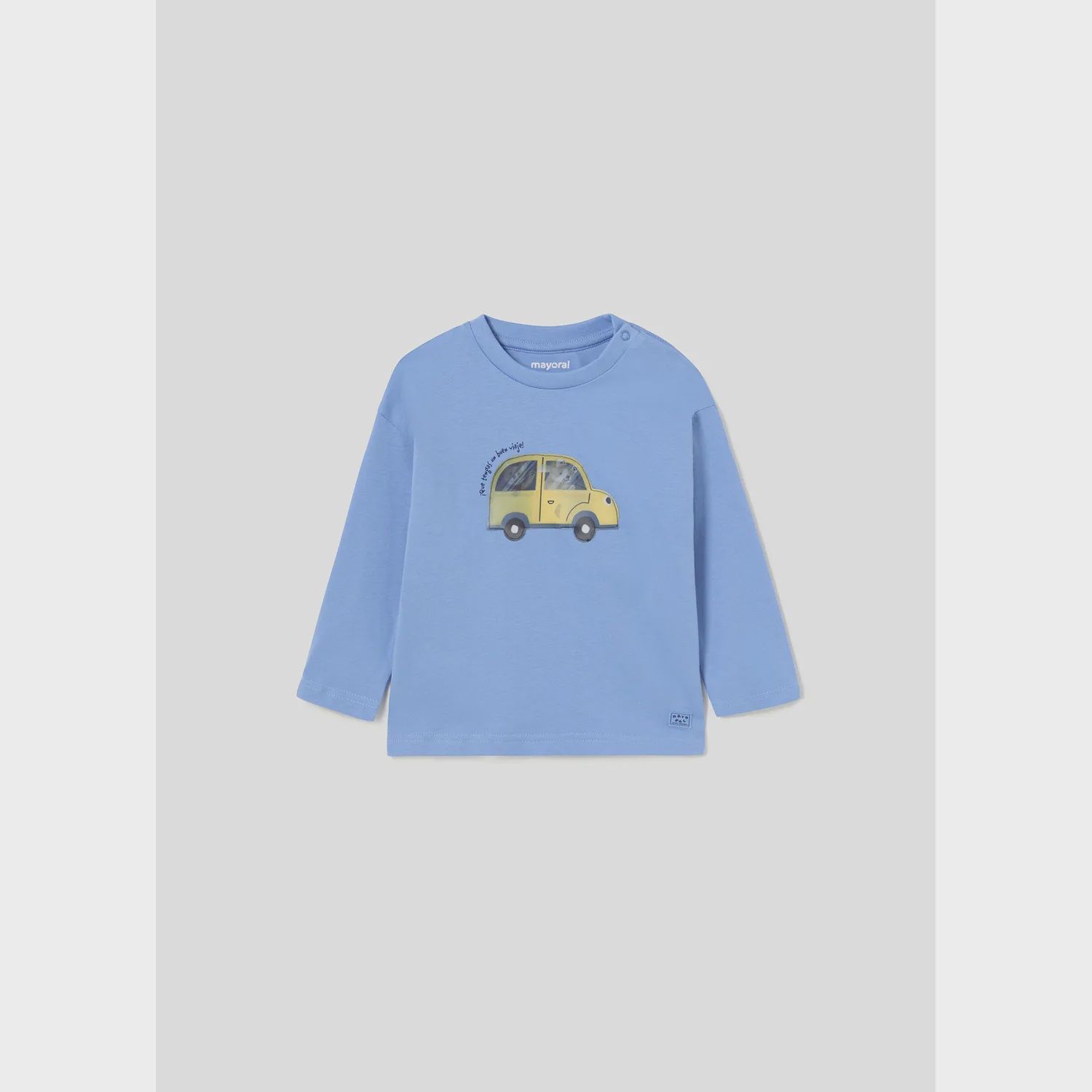 TSHIRT SKY BLUE GREEN CAR LONG SLEEVE / 2023-021