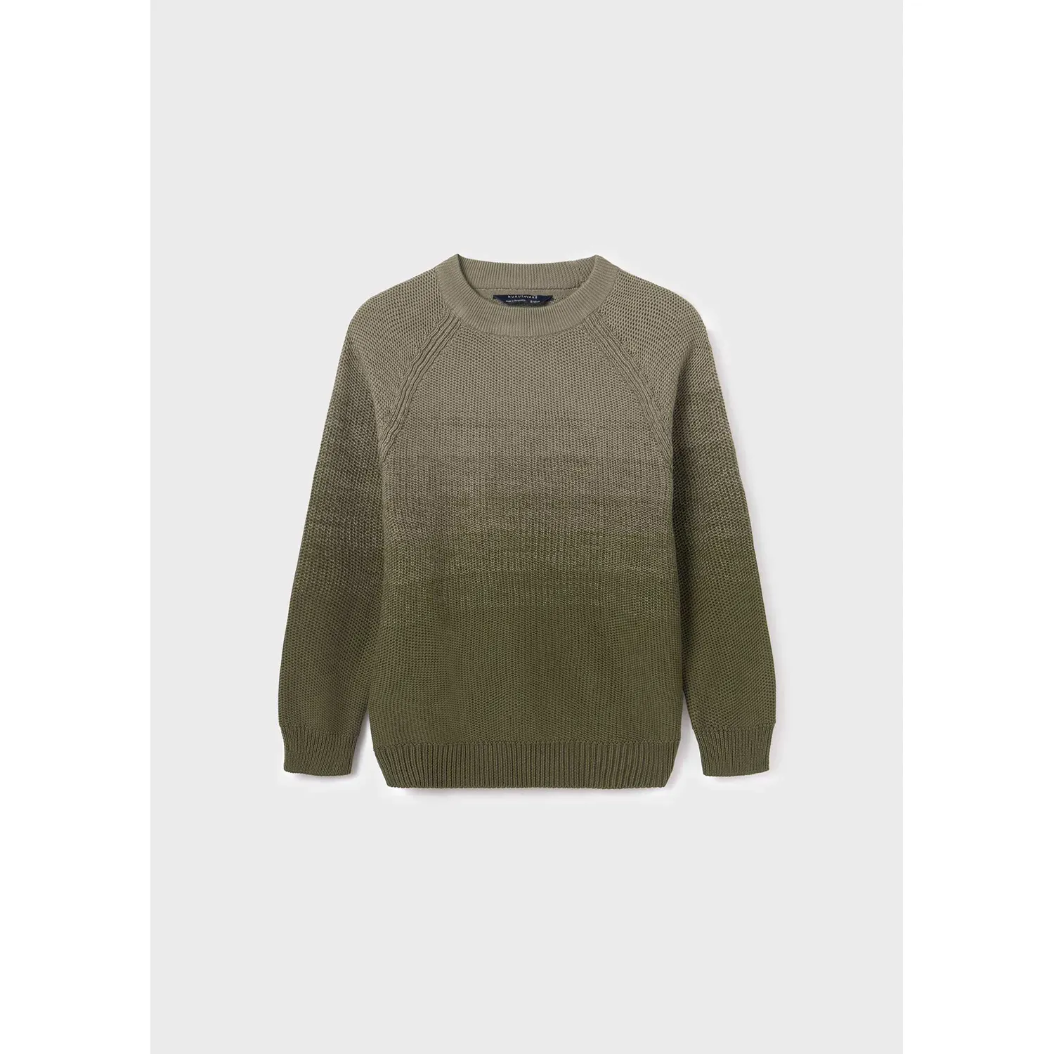 KNIT SWEATER GREEN CREWNECK / 7386-034