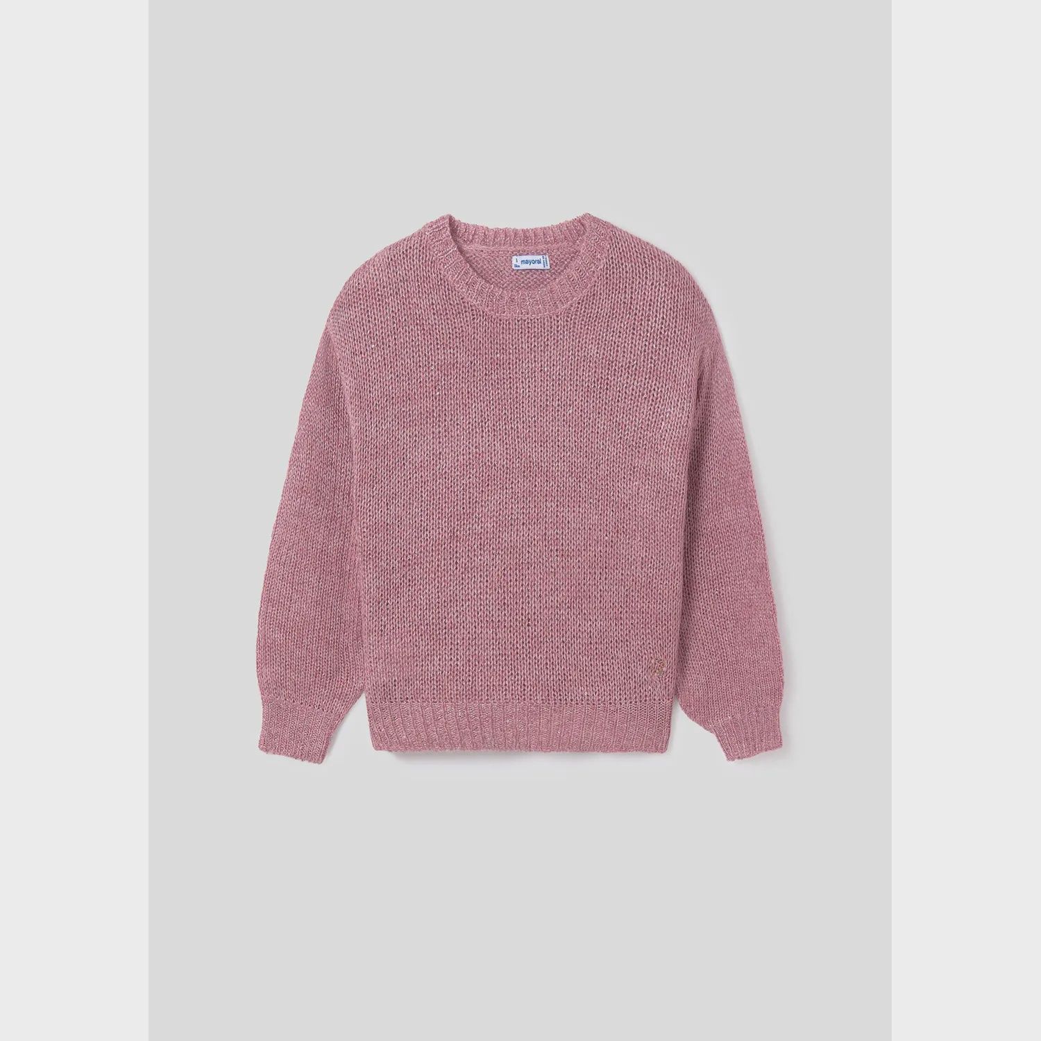 KNIT SWEATER LILAC SEQUIN TRIM / 7304-053