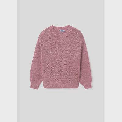 KNIT SWEATER LILAC SEQUIN TRIM / 7304-053