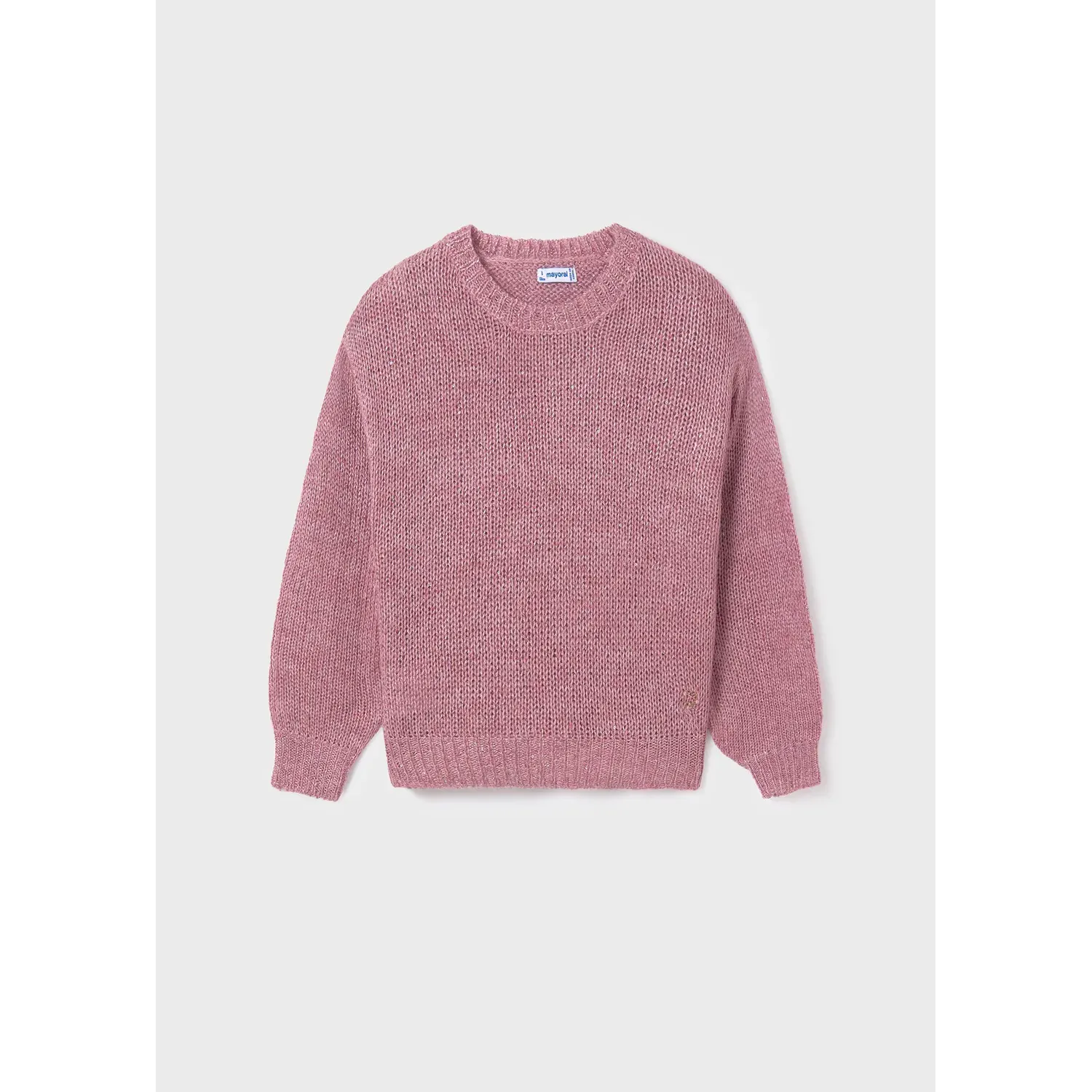 KNIT SWEATER LILAC SEQUIN TRIM / 7304-053