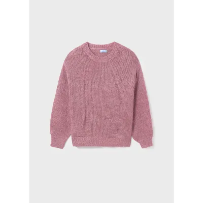 KNIT SWEATER LILAC SEQUIN TRIM / 7304-053