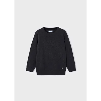 KNIT SWEATER BLACKBOARD ROUND COLLAR / 323-079
