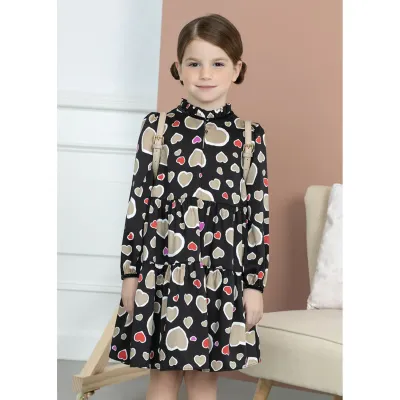 DRESS BLACK PRINTED MULTICOLORED / 5539-008