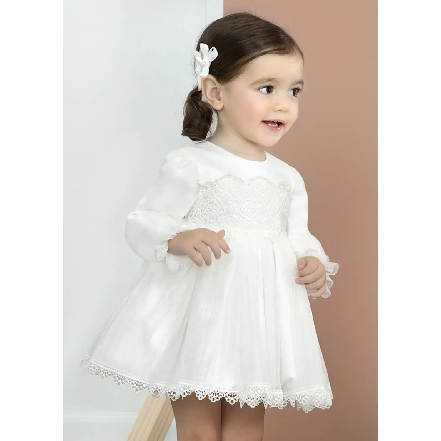 DRESS CREAM GUIPUR TULLE LACE TRIM / 5502-002