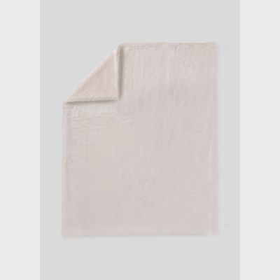 BLANKET WHITE FAUX FUR / 9335-080