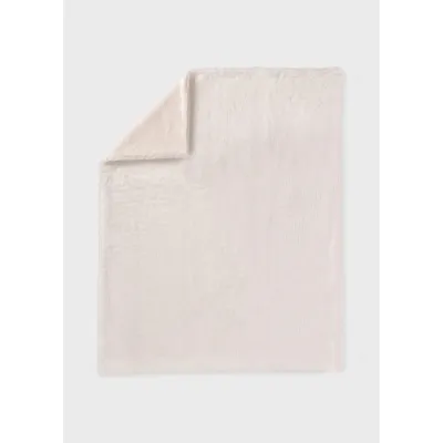 BLANKET WHITE FAUX FUR / 9335-080
