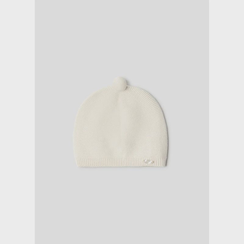 KNIT HAT CREAM / 9671-087