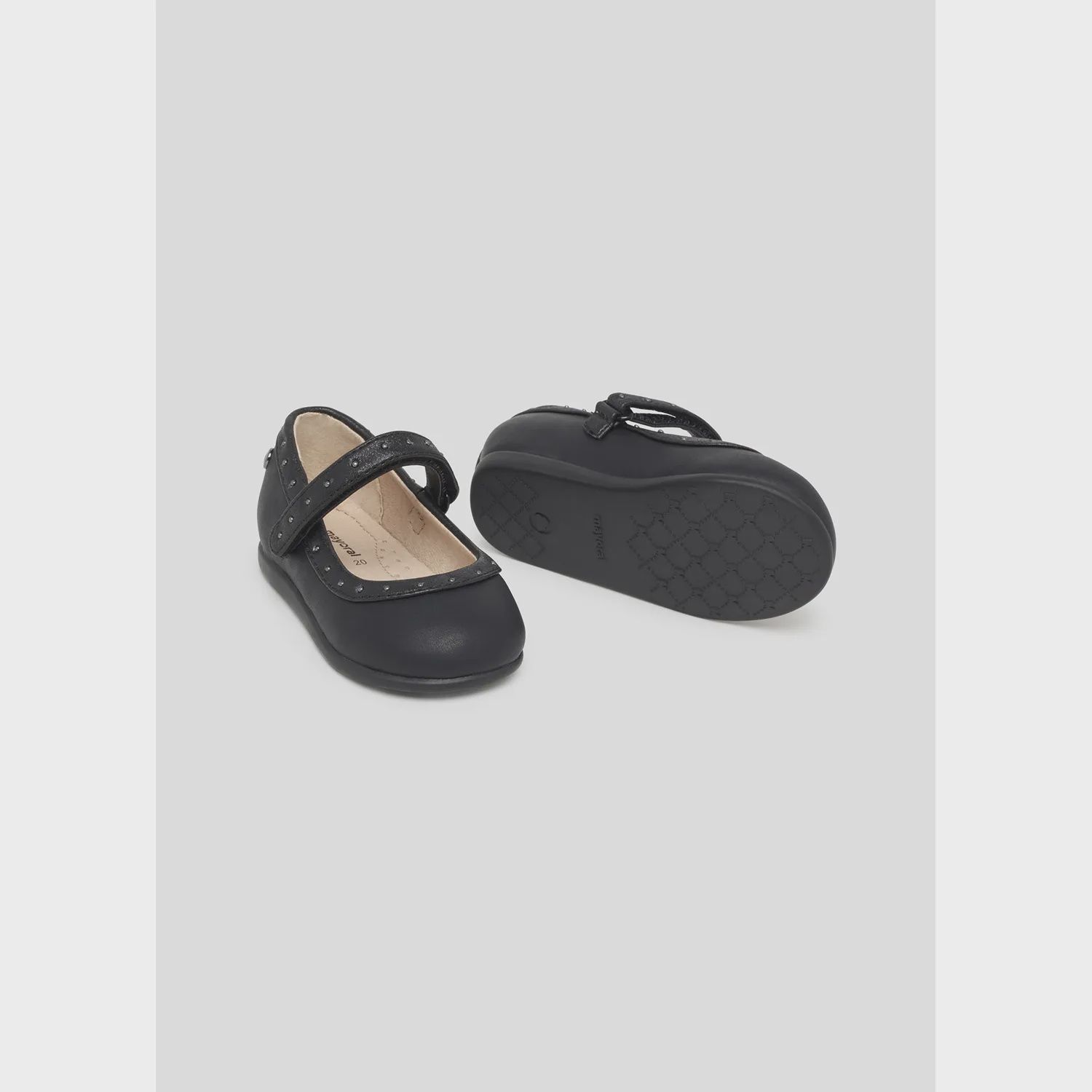 SHOE BLACK MARY JANE STUD TRIM / 42385-021