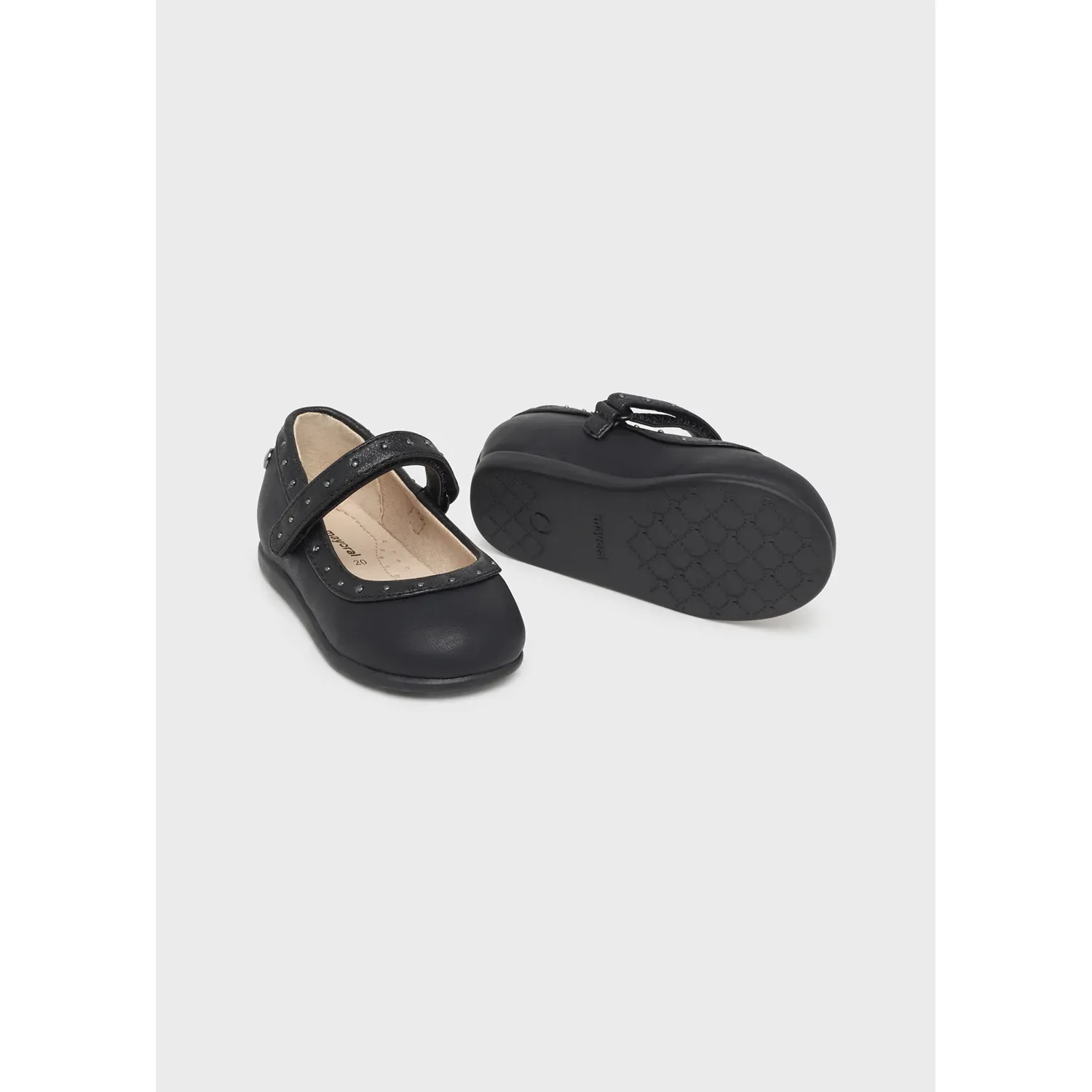 SHOE BLACK MARY JANE STUD TRIM / 42385-021