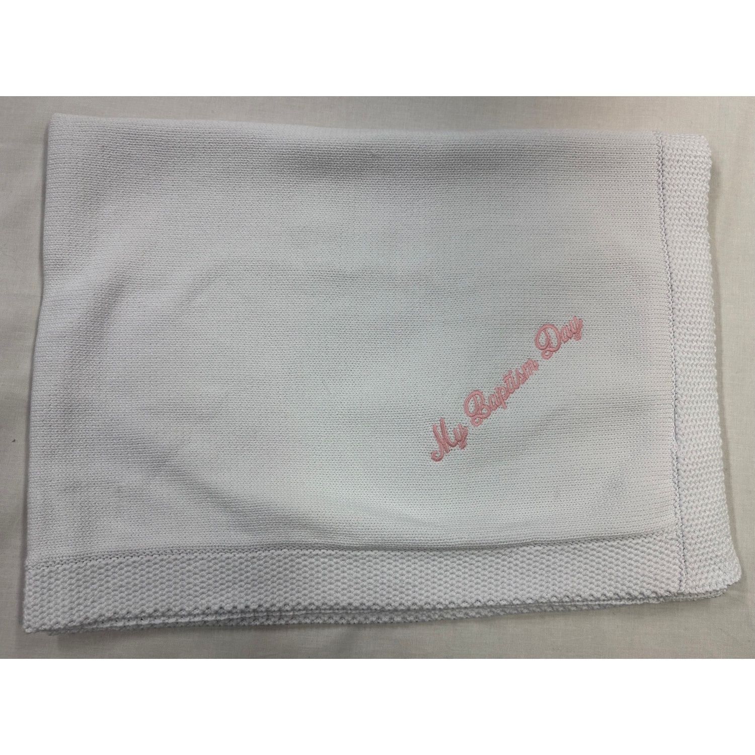 IVORY MBD BLANKET BLUE WRITING / 8