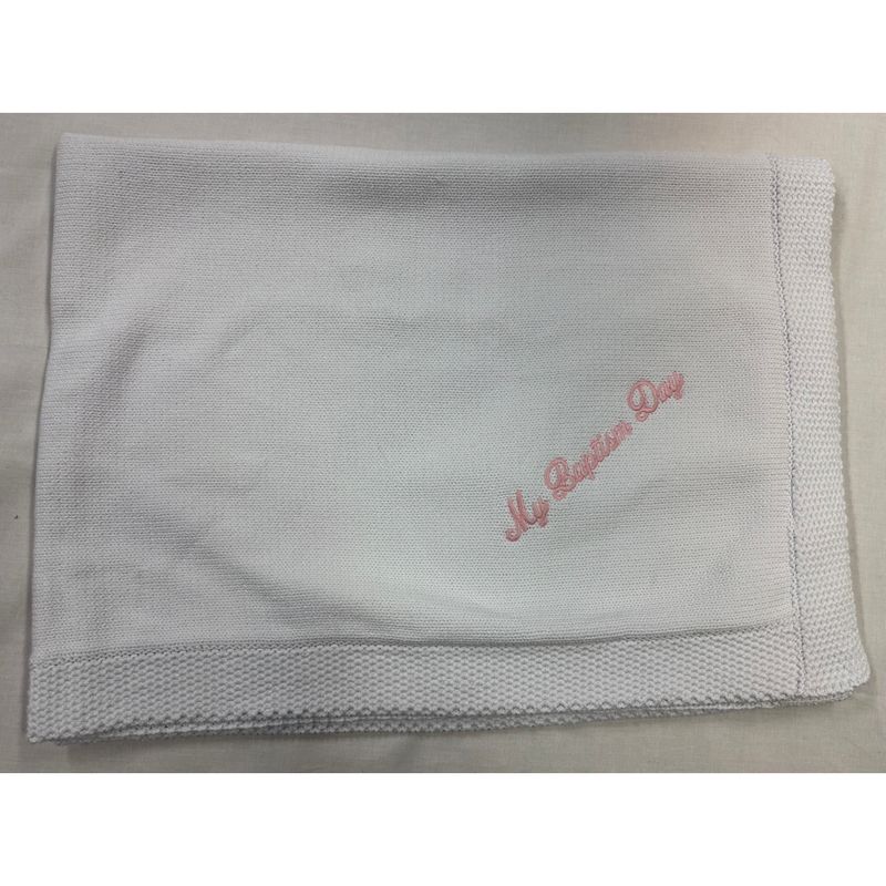 IVORY MBD BLANKET BLUE WRITING / 8