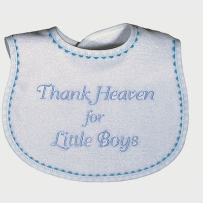 BIB BLUE & WHITE THANK HEAVEN FOR LITTLE BOYS / 55