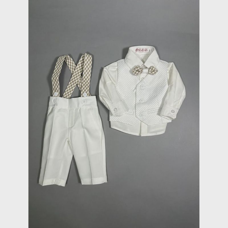 IVORY 4PC VEST SET BUBBLE EFFECT FORMAL & BAPTISM / 8203 IVORY 4PC VEST SET BUBBLE EFFECT FORMAL & BAPTISM / 8203