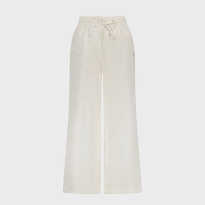 PANT CHAMPAGNE FLOWER & LUREX PRINT ELASTIC WAIST / C312-5602-421