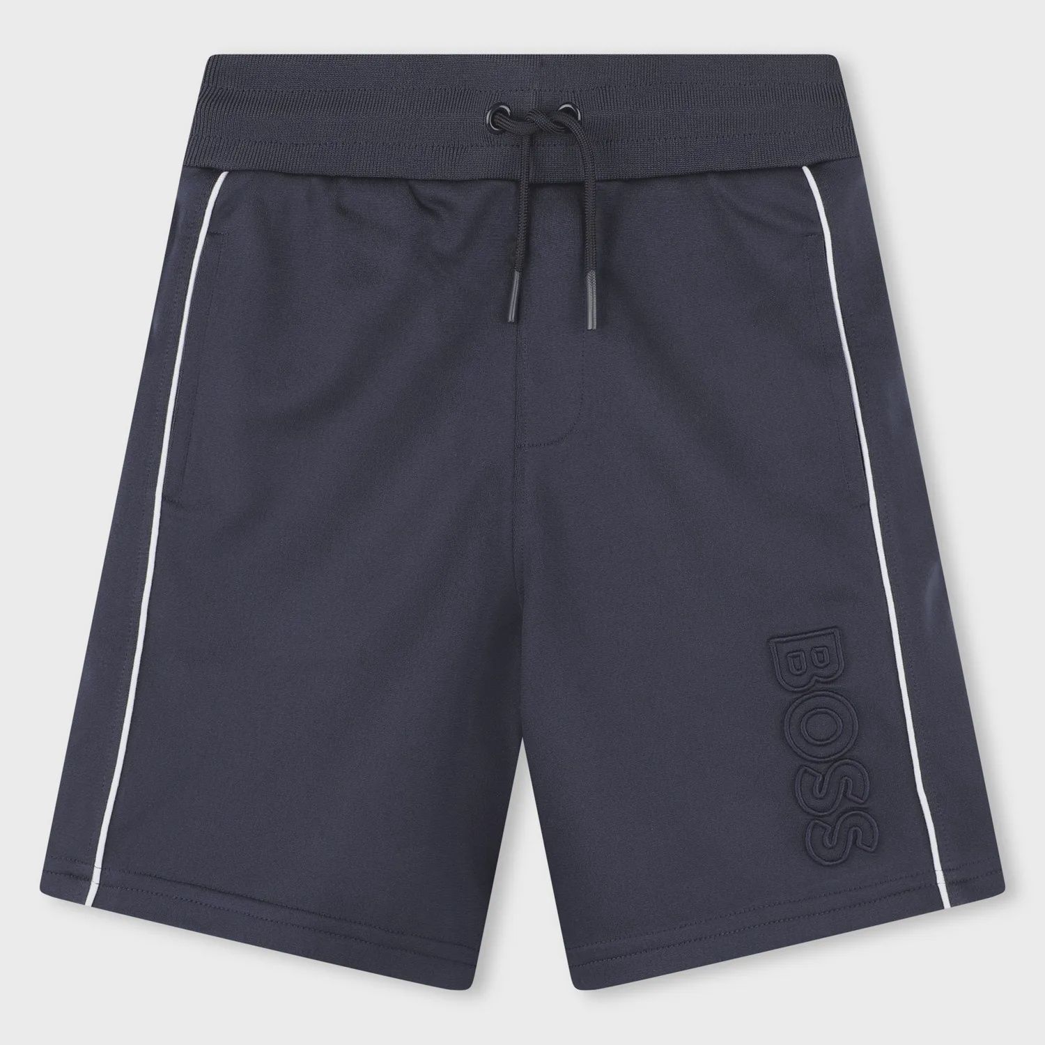 SHORT NAVY WHITE SIDESTRIPE BOSS LOGO / J50685-849