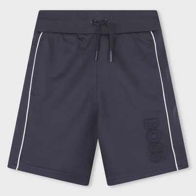 SHORT NAVY WHITE SIDESTRIPE BOSS LOGO / J50685-849