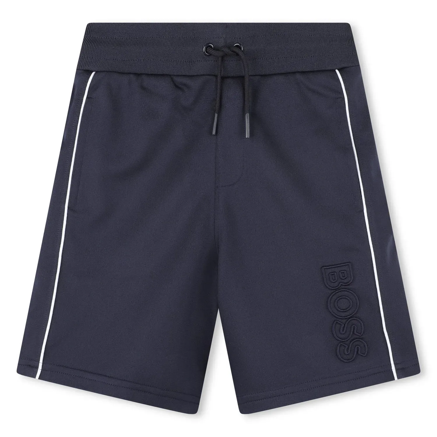 SHORT NAVY WHITE SIDESTRIPE BOSS LOGO / J50685-849