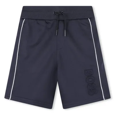 SHORT NAVY WHITE SIDESTRIPE BOSS LOGO / J50685-849