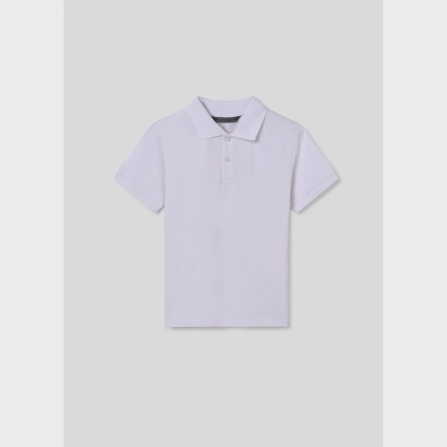 POLO TOP WHITE BASIC SHORT SLEEVE / 890-044
